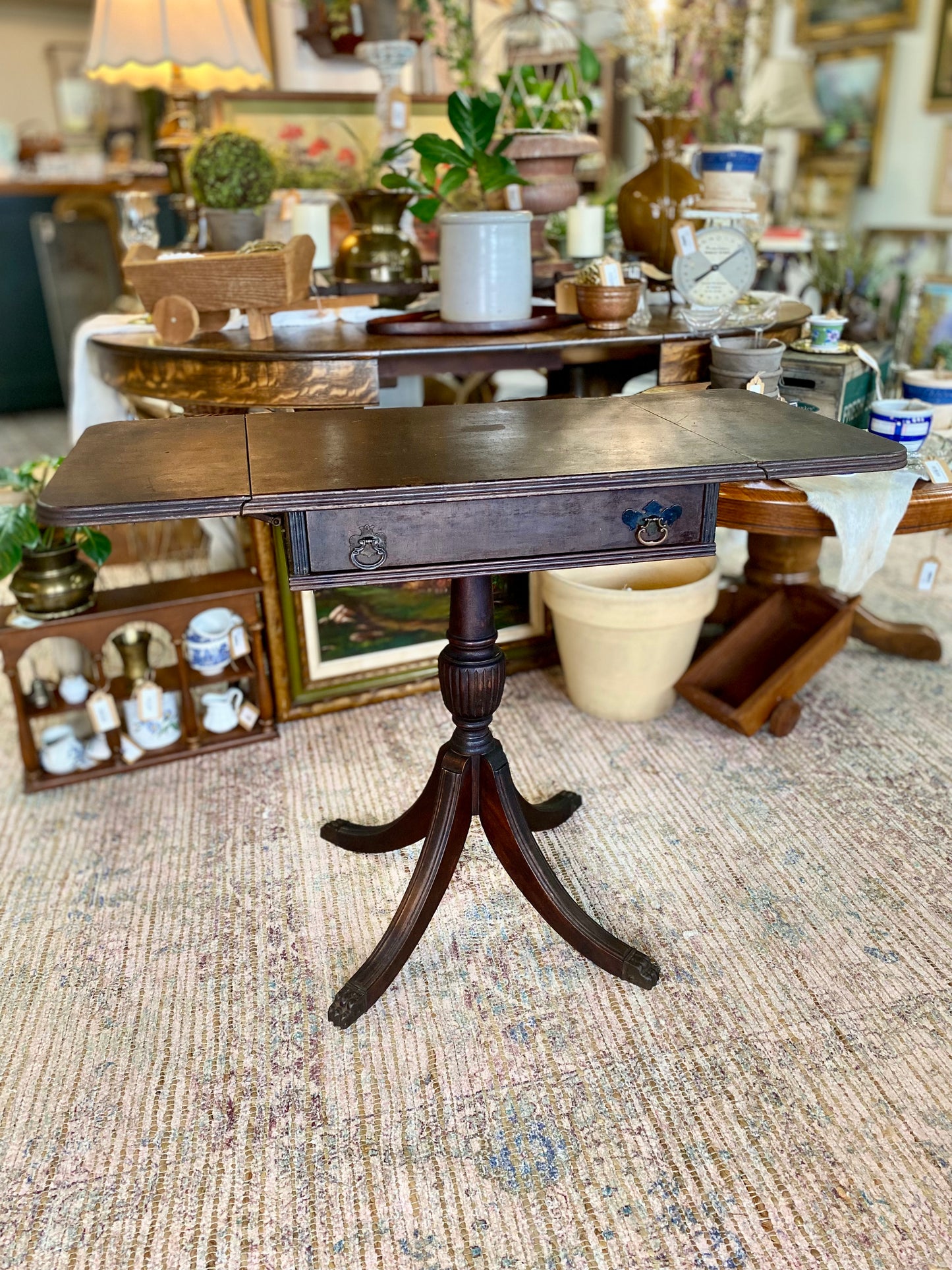 Vintage Drop Leaf Side Table