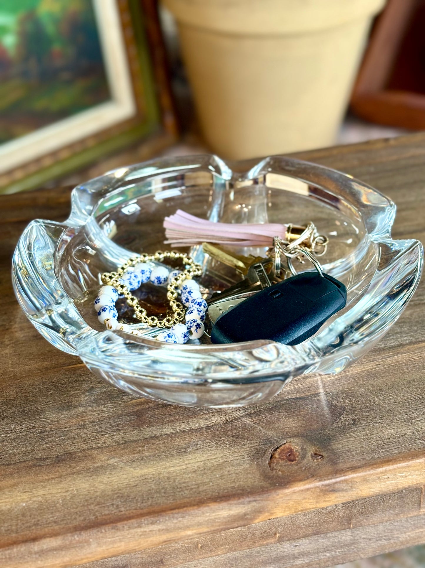 Crystal 5-Sided Ash Tray
