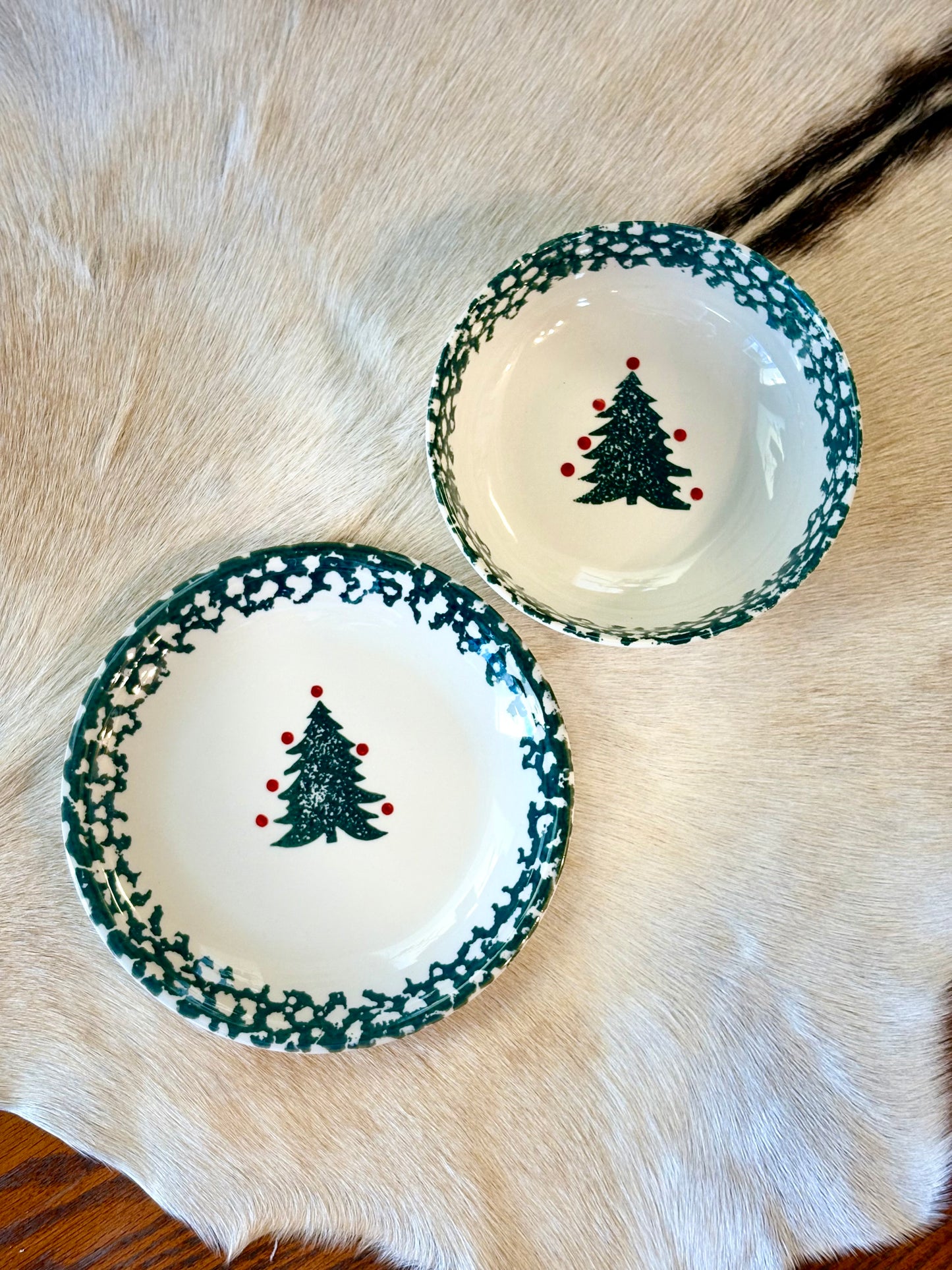 Vintage Folk Craft Winter Stoneware