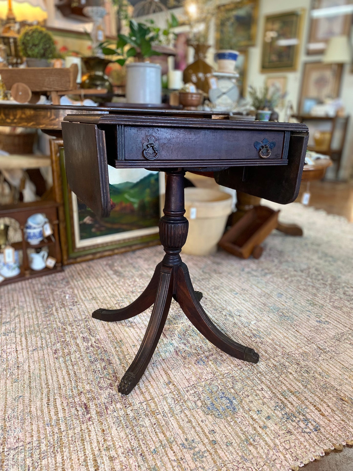 Vintage Drop Leaf Side Table