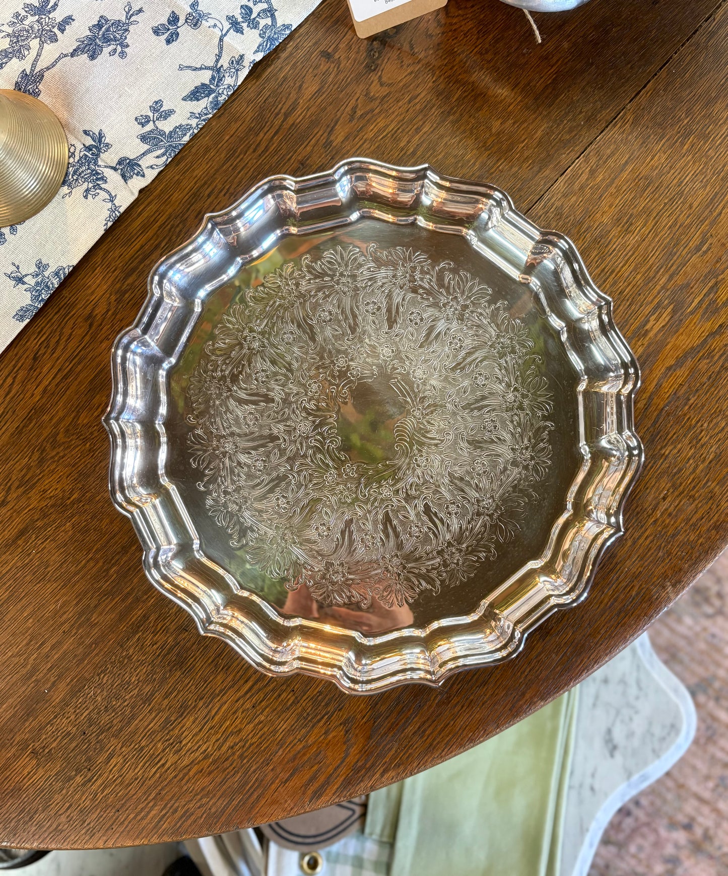 Vintage Reed & Barton Chippendale #58 Silver Tray