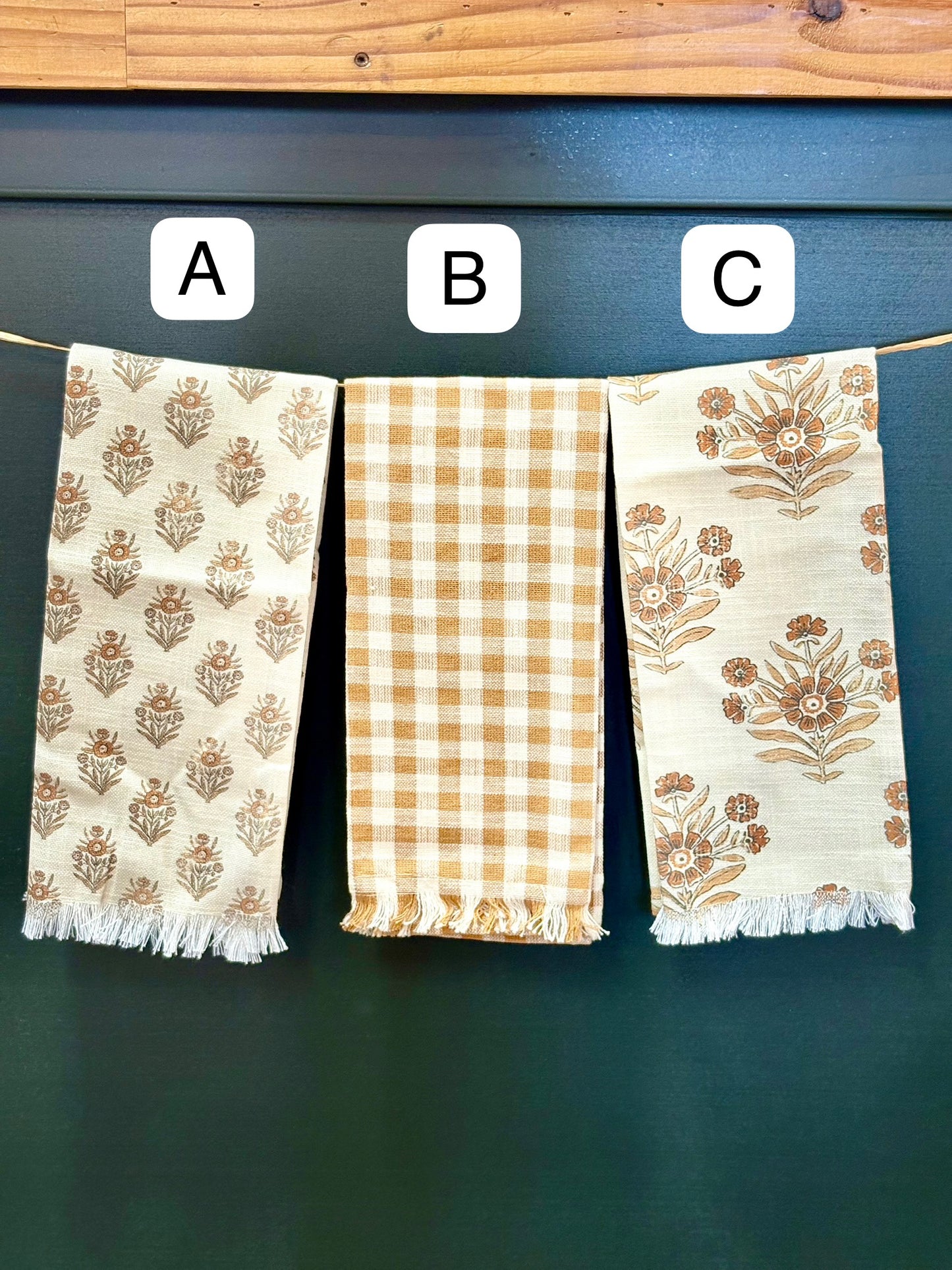 Vintage Inspired Fall Tea Towel