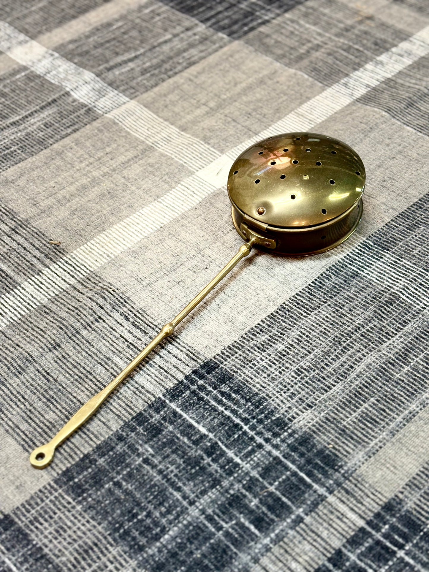 Vintage Brass Bed Warmer