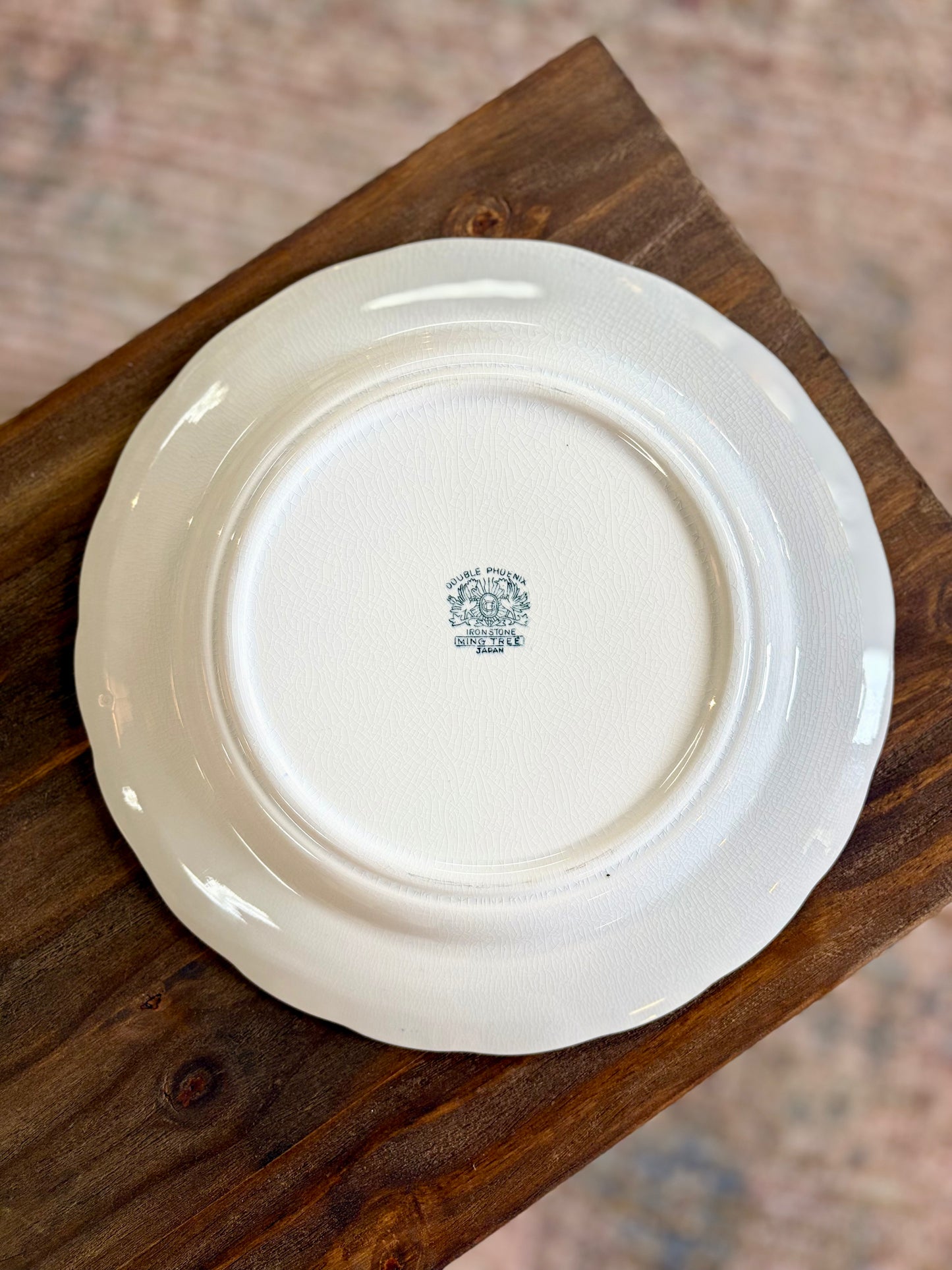 Vintage Ming Tree Ironstone Dinner Plate 10"