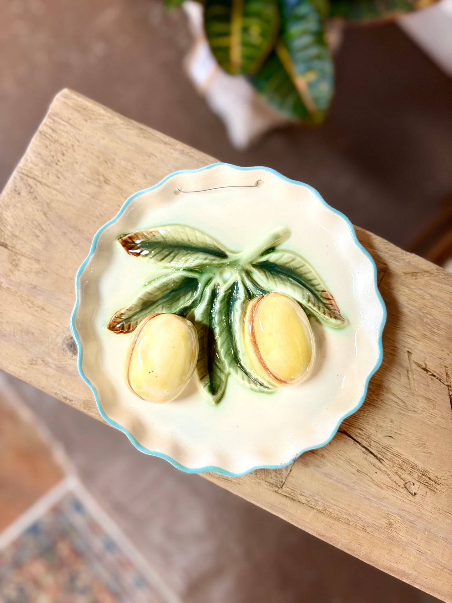 Vintage Lefton 3D Pear Plate