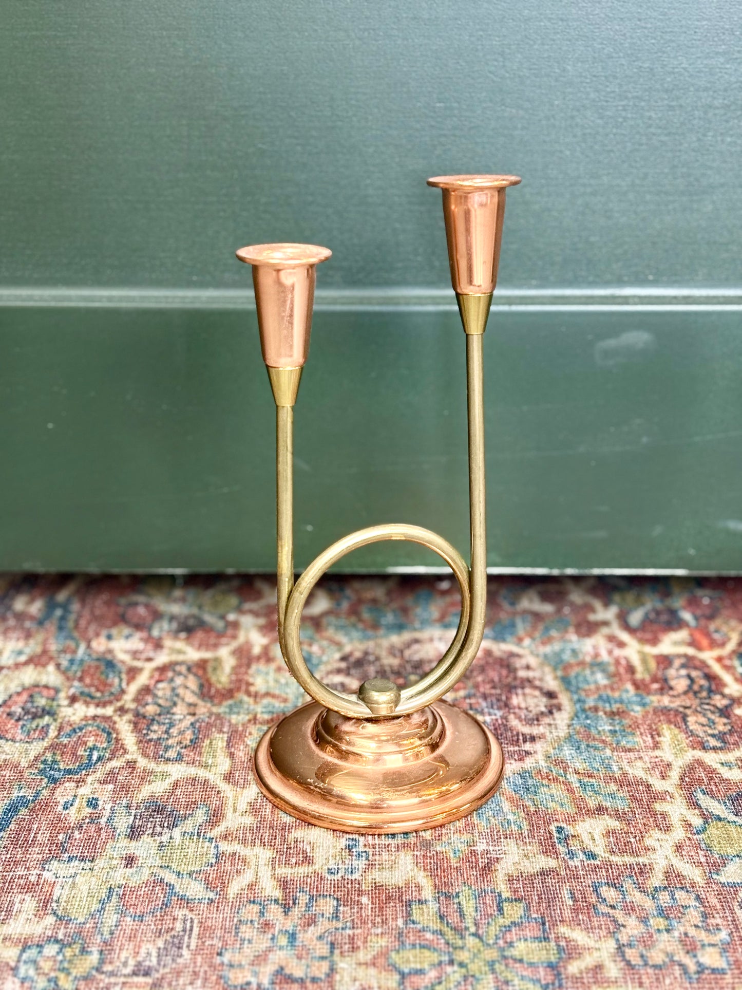 Vintage Copper & Brass Candleholder