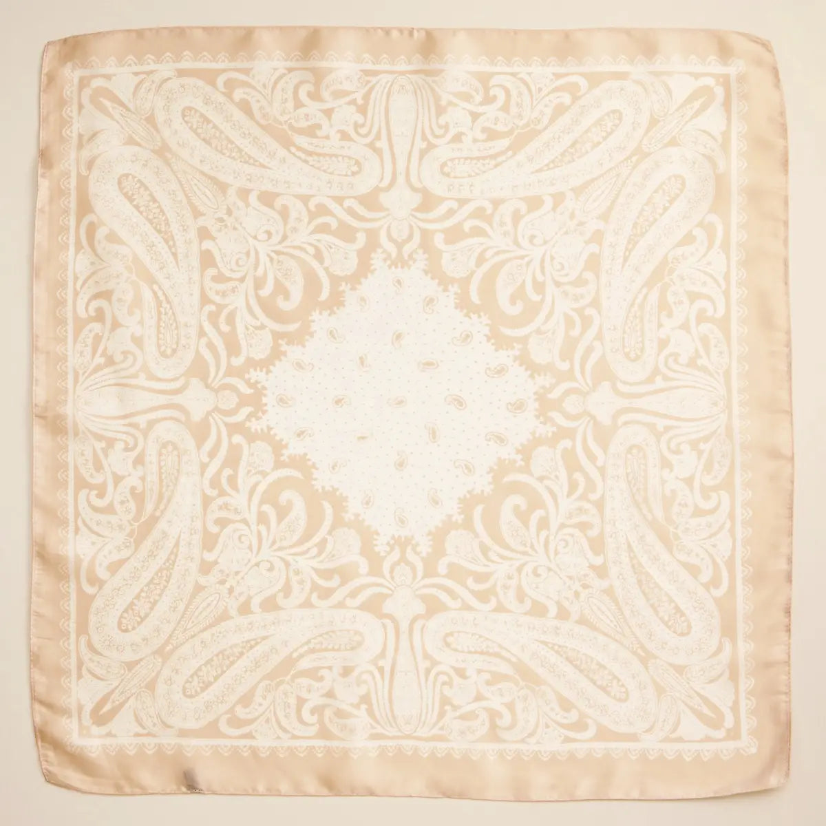 Beige Paisley Scarf