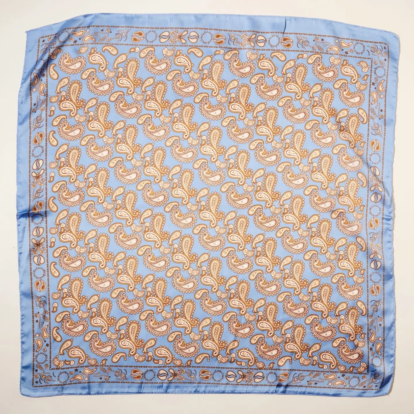 Blue Classic Paisley Scarf