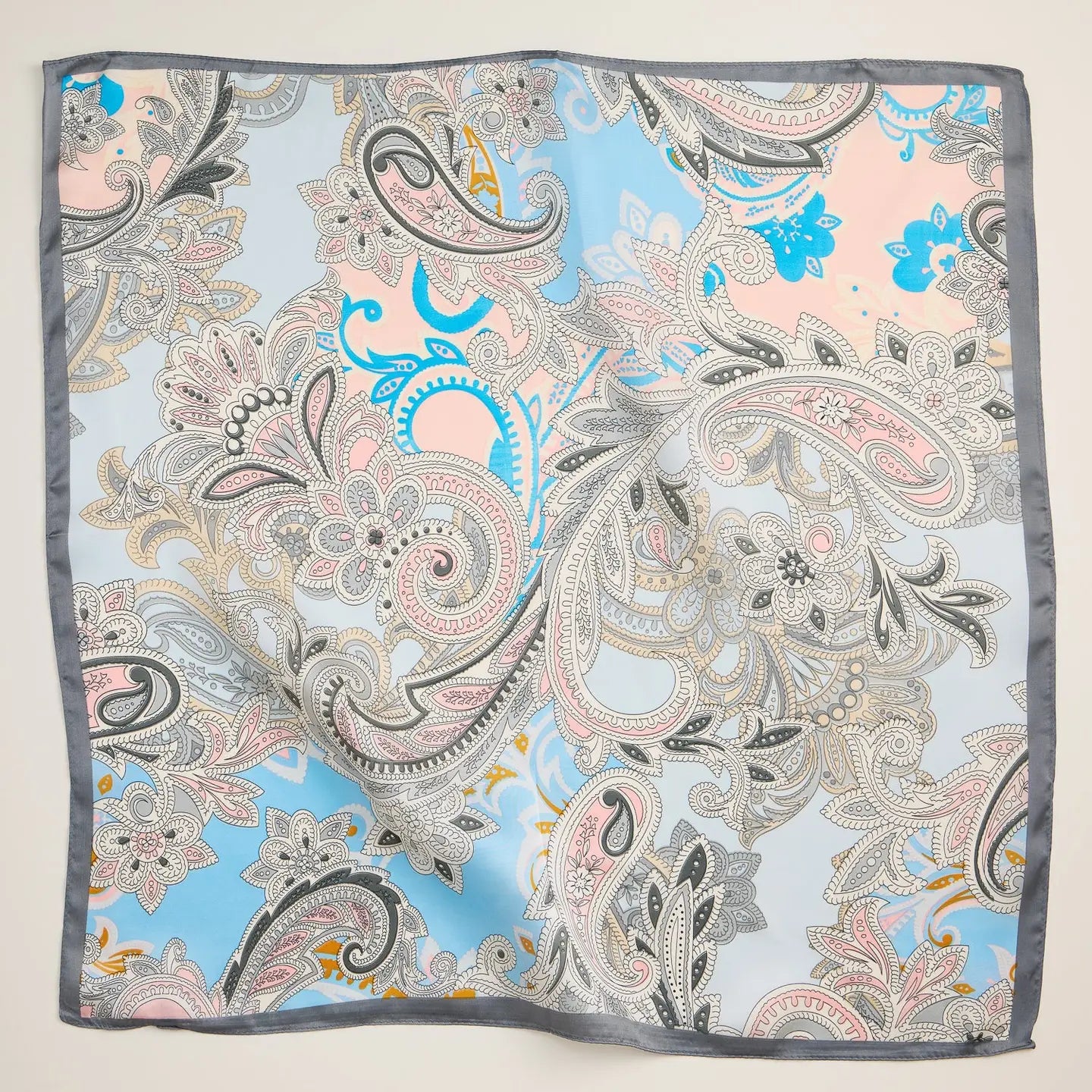 Pink Paisley Floral Scarf