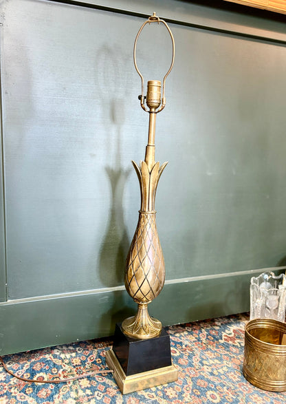 Vintage Brass Pineapple Lamp