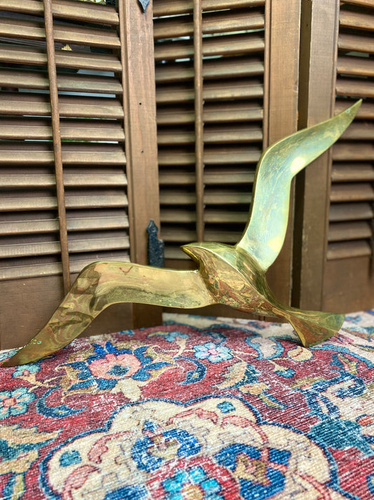 Vtg Brass Seagull