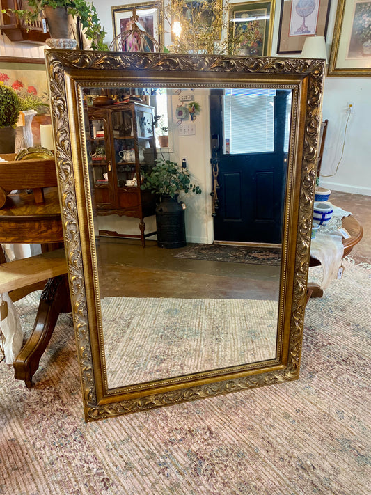 XL Ornate Gold Mirror 48.5 x 34.5