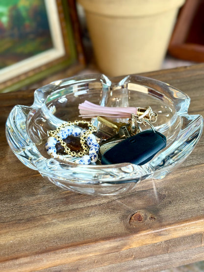 Crystal 5-Sided Ash Tray