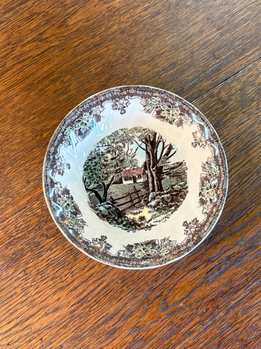 “The Friendly Village” by Johnson Bros Dessert Bowl