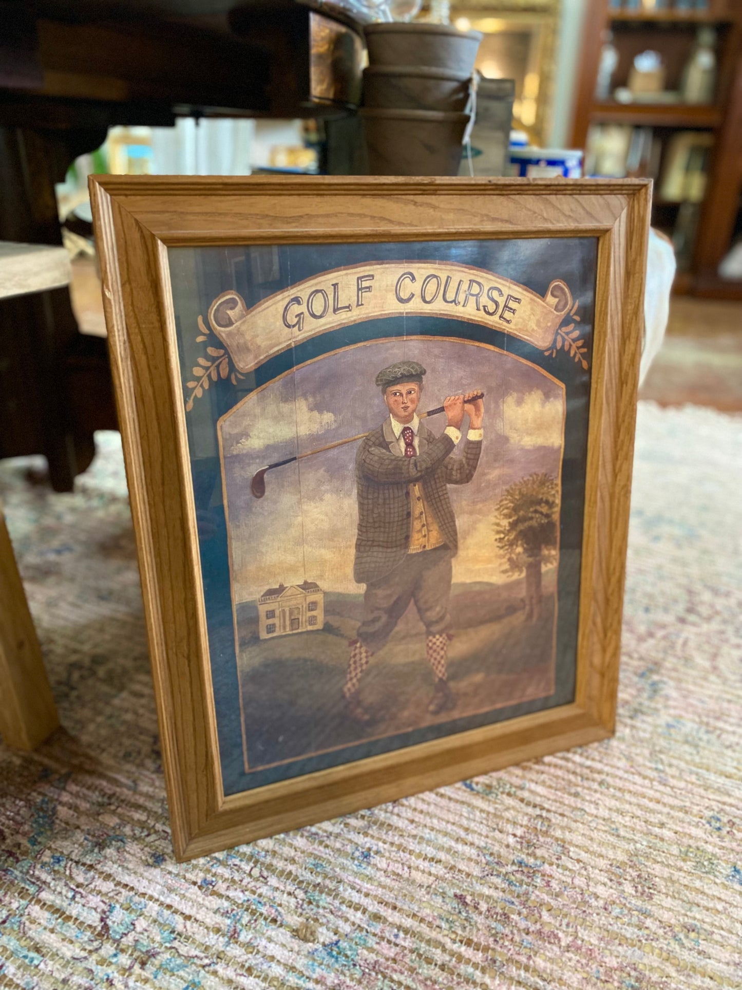 Vintage Golf Course Wall Art