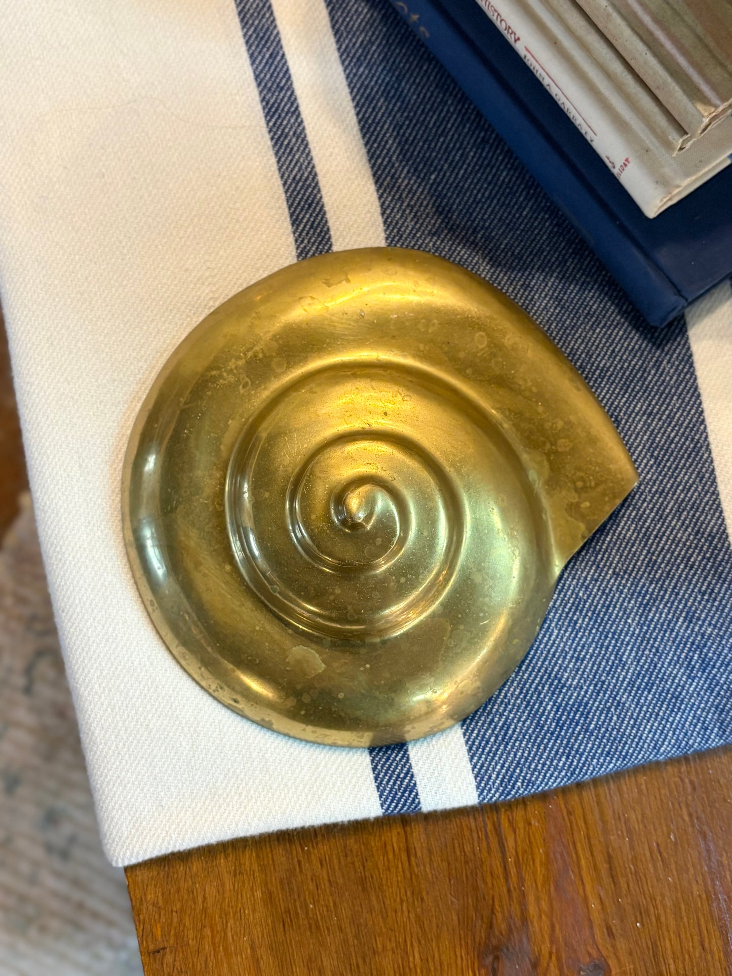 Vintage Hanging Brass Seashell