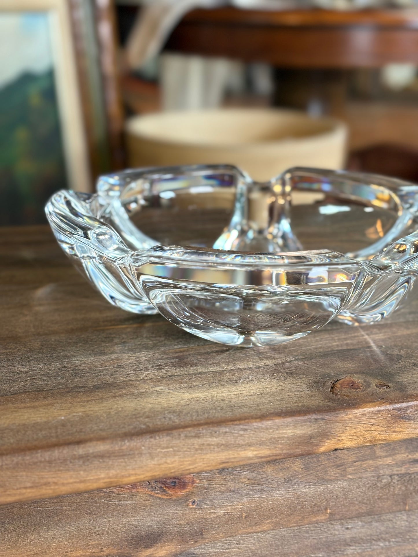 Crystal 5-Sided Ash Tray