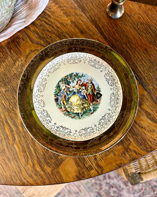 Vintage Sabine Crest -O-Gold Plate