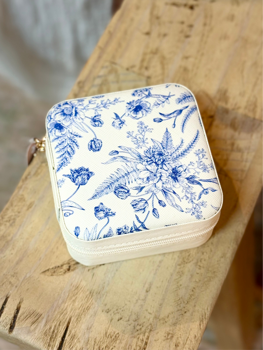 Blue Blossom Jewelry Box
