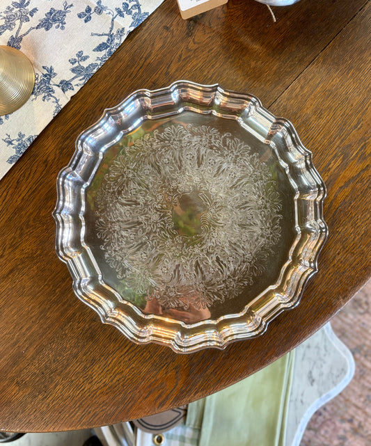 Vintage Reed & Barton Chippendale #58 Silver Tray