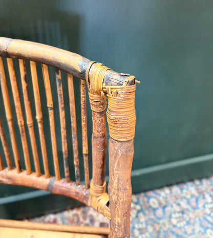 Vintage Folding Bamboo Chair