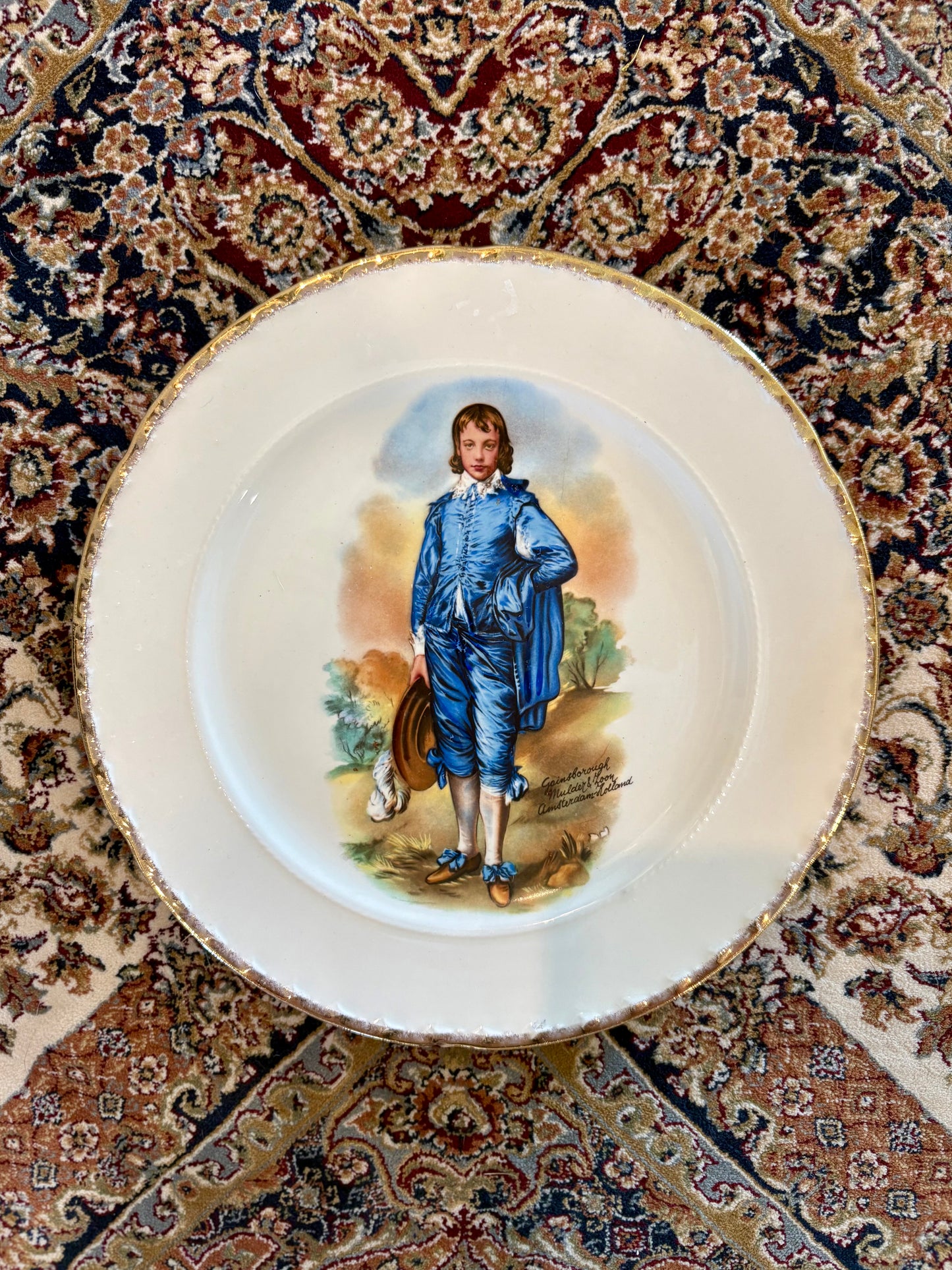 Vintage "Blue Boy" Crooksville Plate