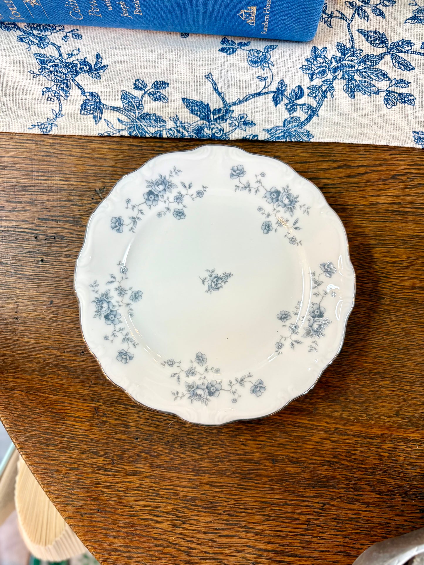 Vintage Blue Garland by Johann Haviland Bread Plate
