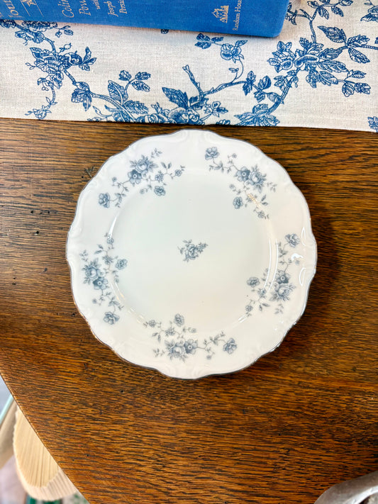 Vintage Blue Garland by Johann Haviland Bread Plate