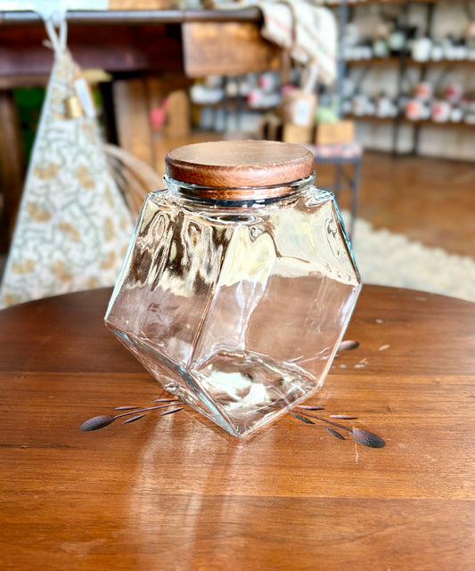 Libbey Hexagon Canister