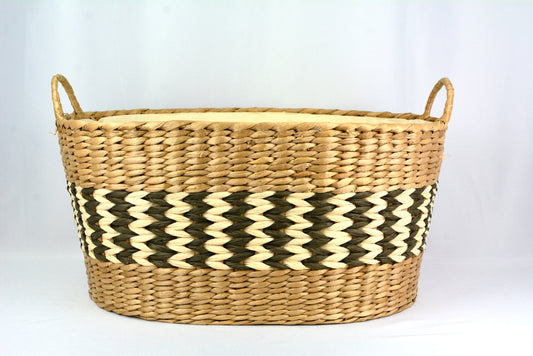 Lined Oval Basket 03