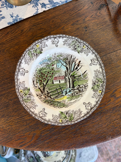 “The Friendly Village” by Johnson Bros Rimmed Soup Bowl