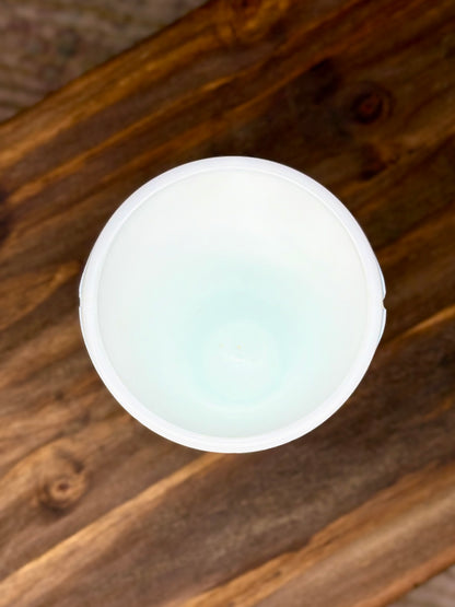 Milk Glass Slim Grape Vase