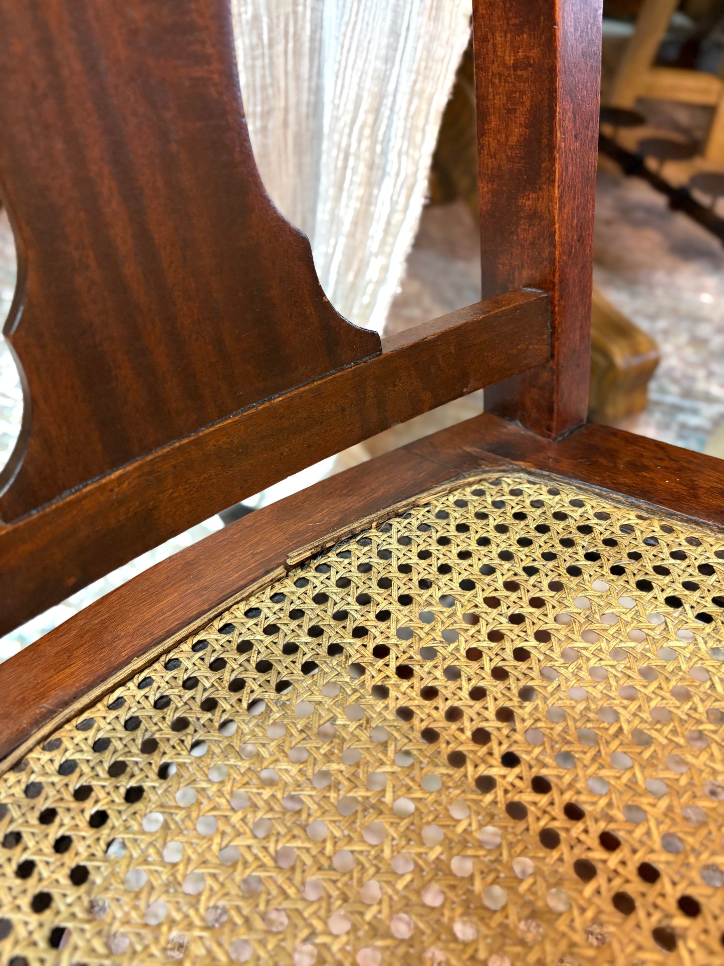 Vintage Rocker with Cane Seat