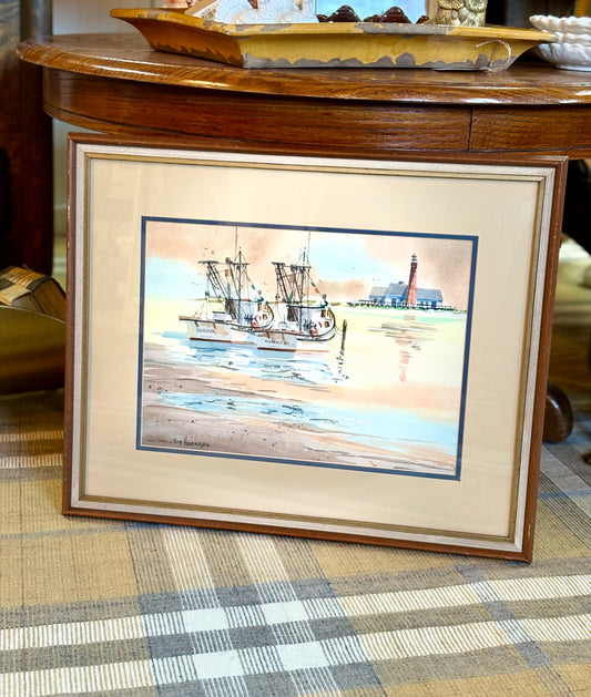 Ship Watercolor by Rip Harrison