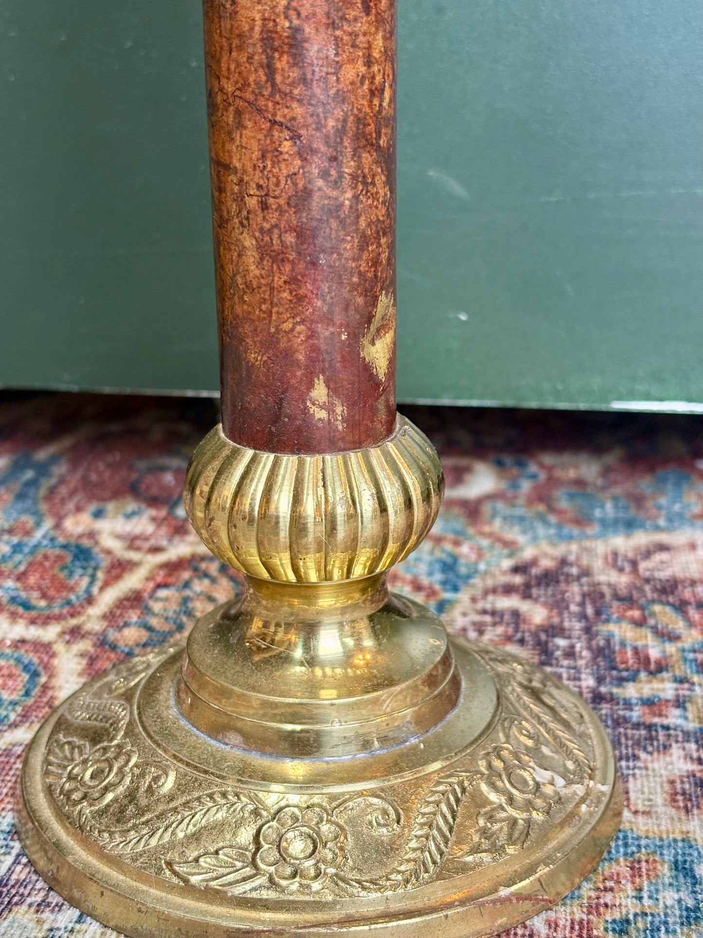 Gold and Brown Candlestick