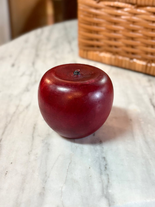 Vintage Red Wooden Apple
