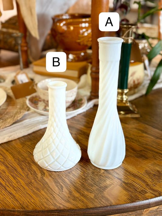 Vintage Milk Glass Vase
