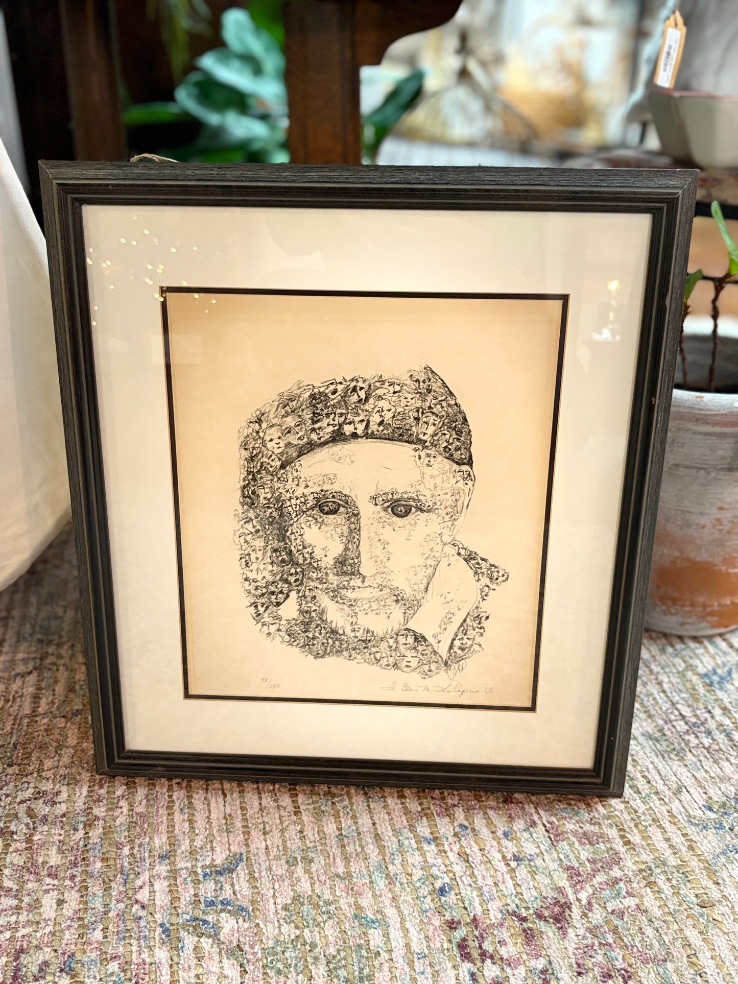 Framed Drawing of St Vincent de Paul