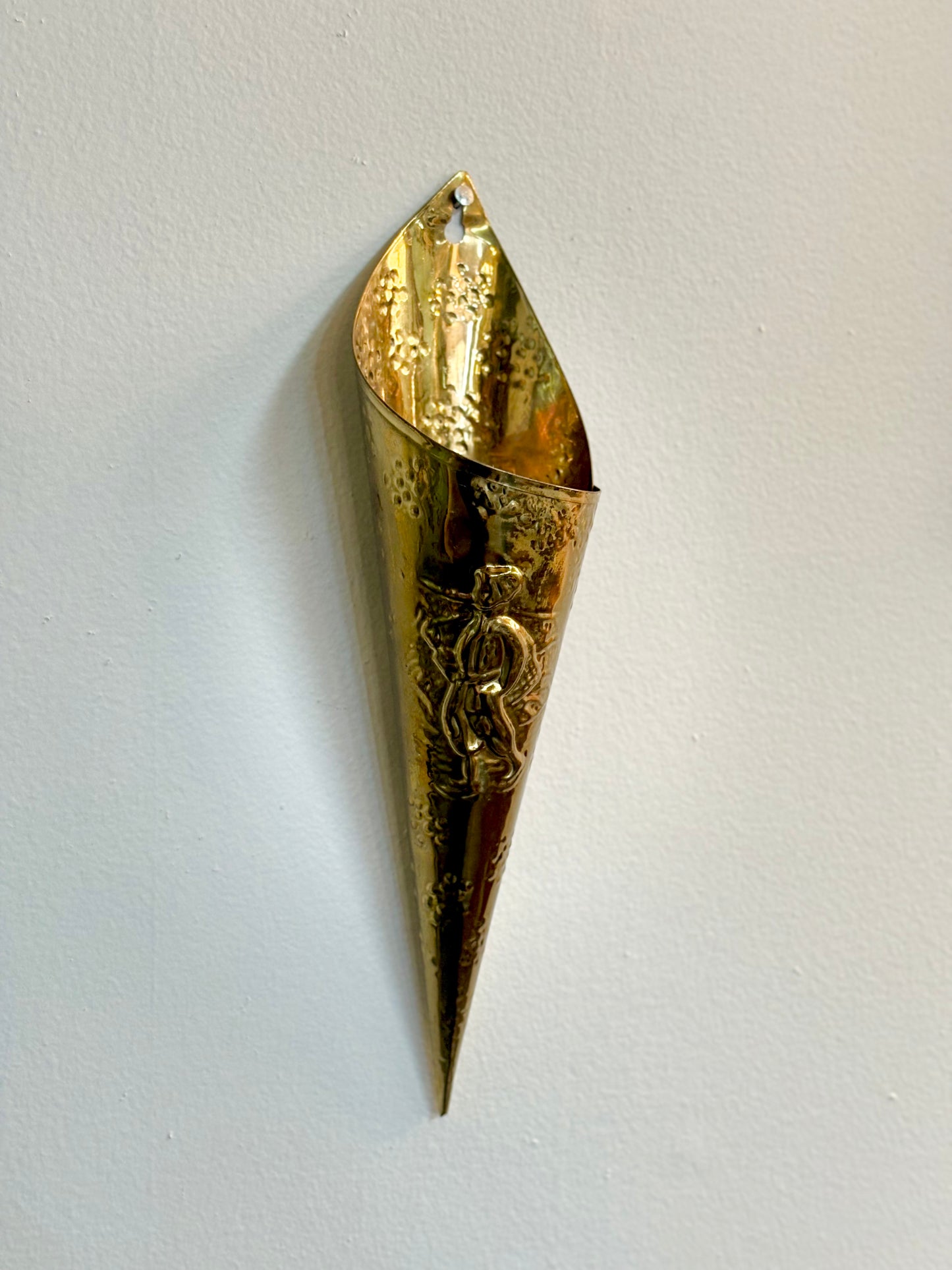 Vintage Wall Pocket Matchstick Holder