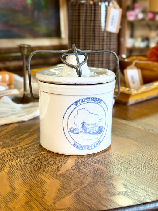 Vintage Wisconsin Cheese/Butter Crock
