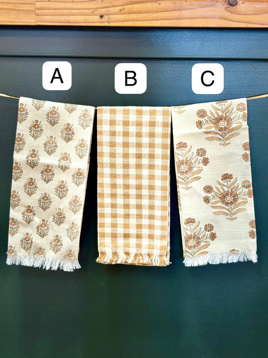 Vintage Inspired Fall Tea Towel