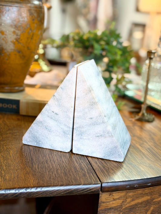 Soft Pink Marble Bookend (set of 2)