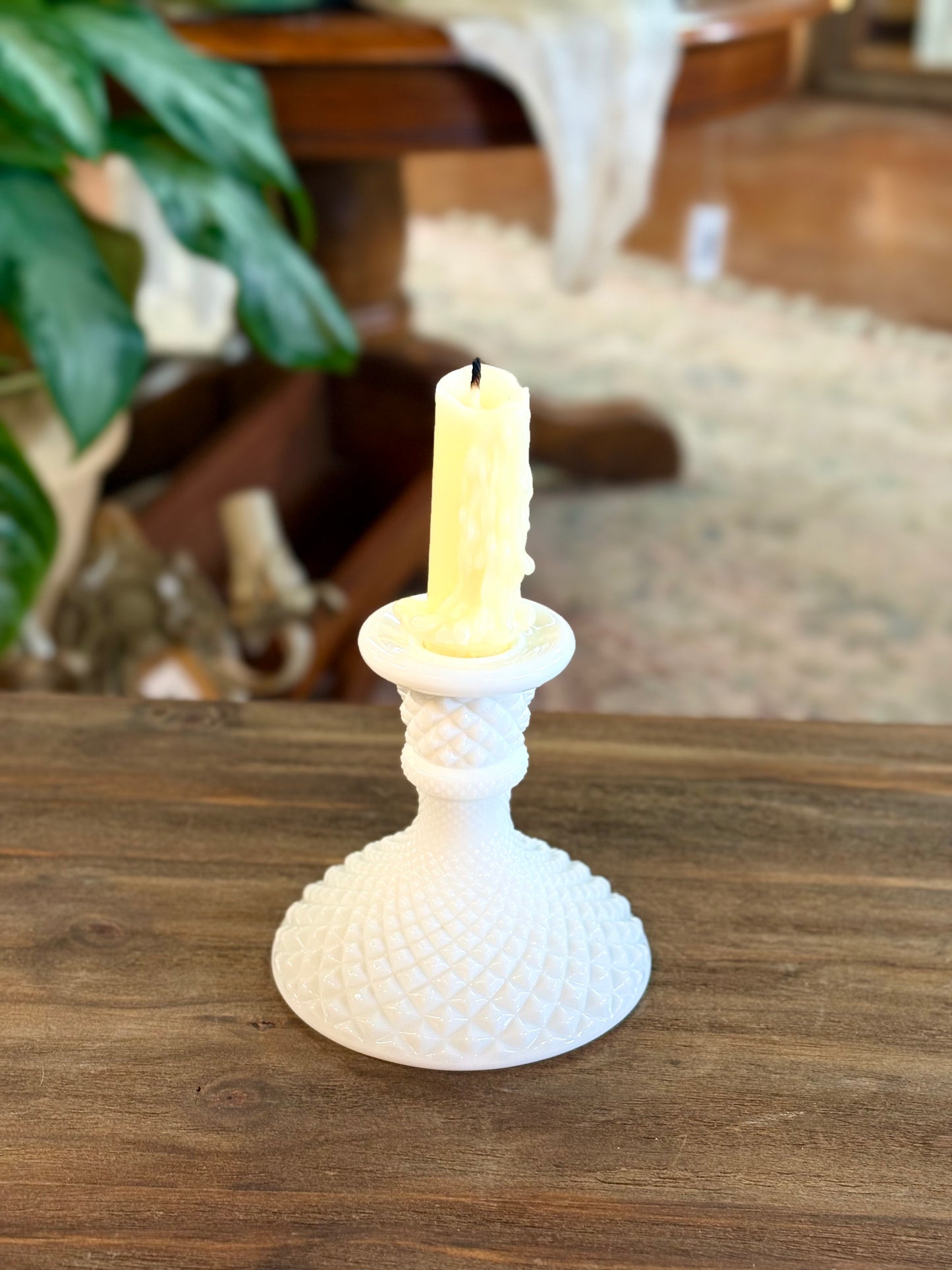 Westmoreland Milk Glass Candleholder