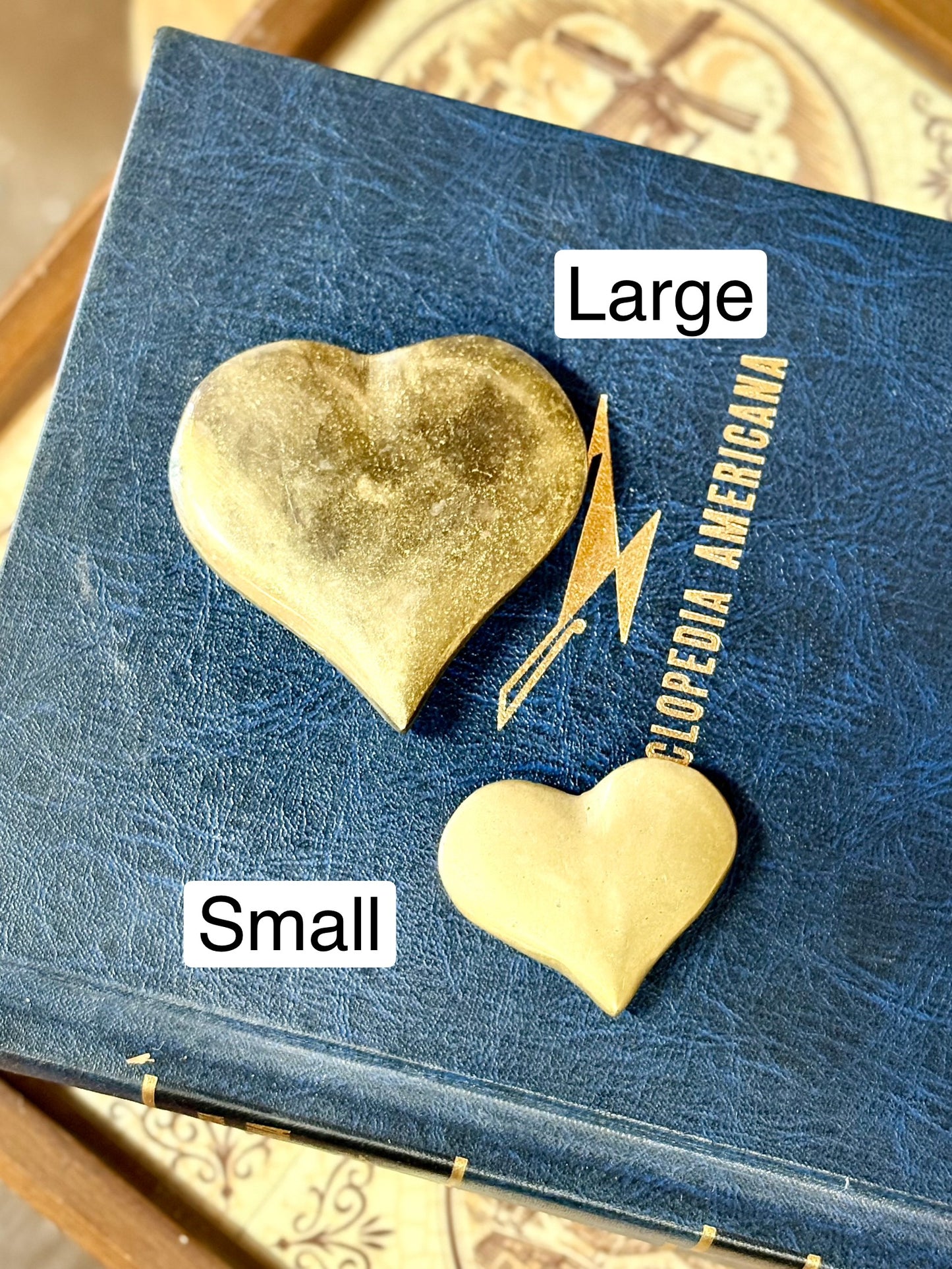 Vintage Solid Brass Heart