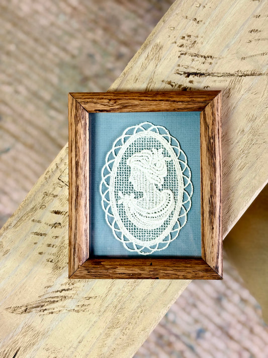 Vintage Lace Silhouette Wall Art