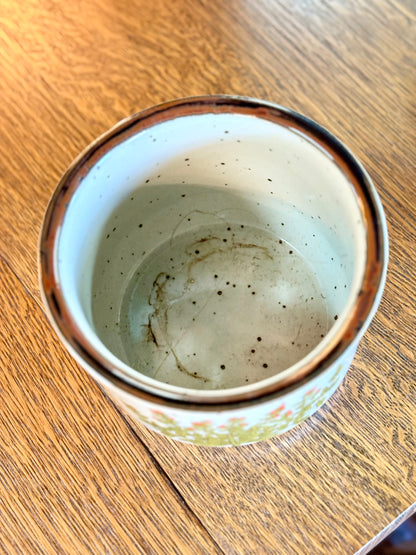 Vintage Footed Stoneware Planter