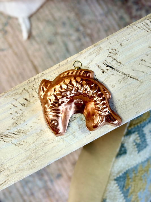 Vintage Copper Fish Mold (S)