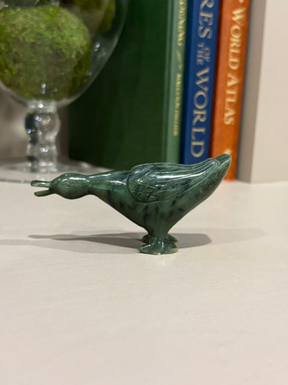 Vintage Handcarved Jade Goose