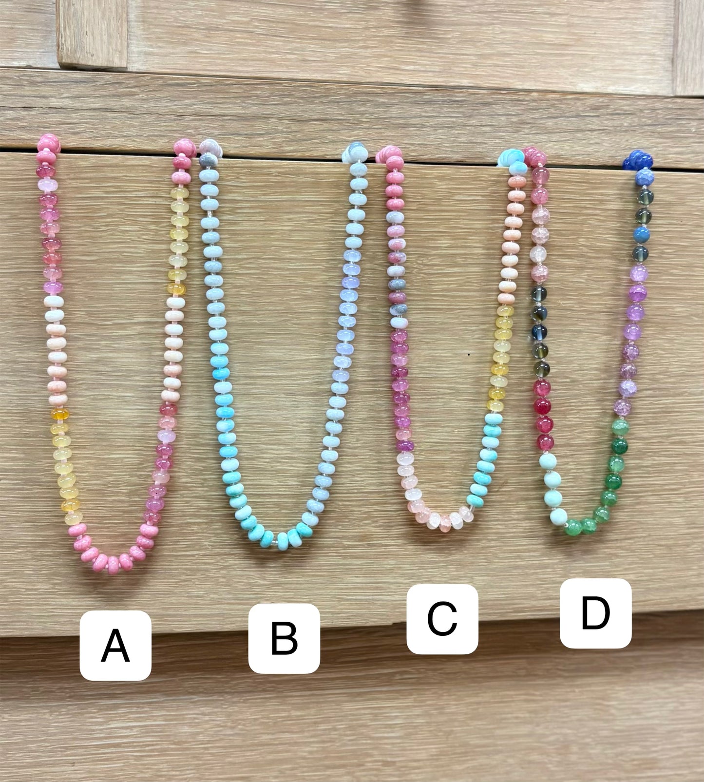 Multicolored Glass Beaded Necklace