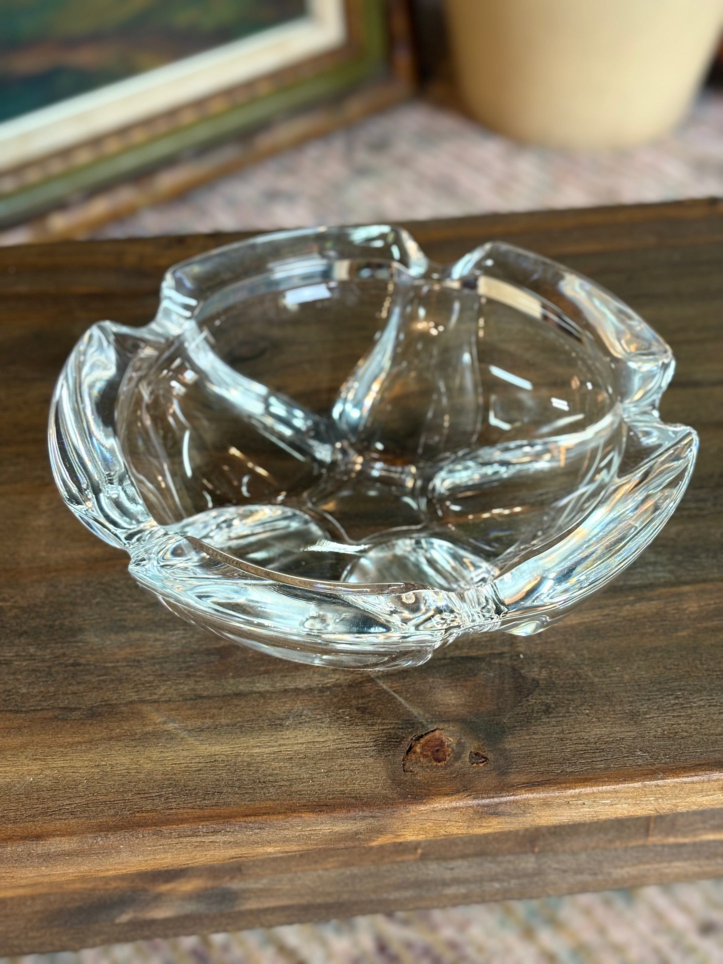 Crystal 5-Sided Ash Tray